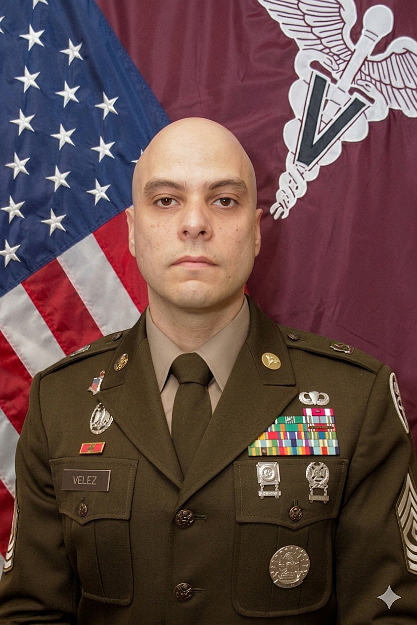 Photo of solider in Class A uniform