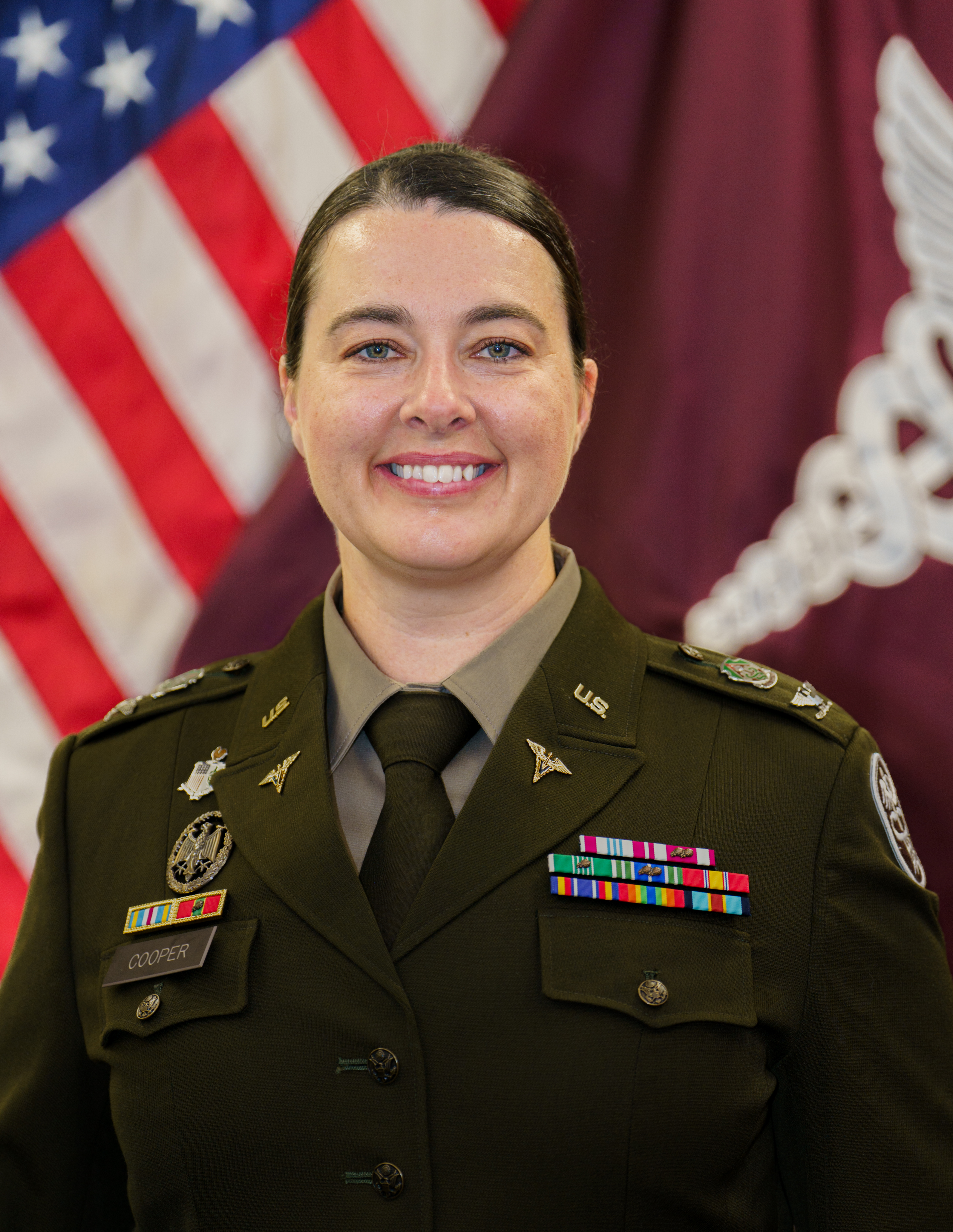 Photo of soldier in Class A uniform