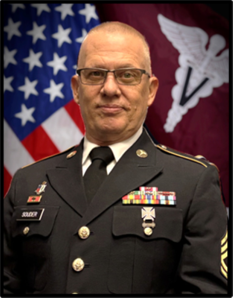 Photo of soldier in Class A uniform Photo of soldier in Class A uniform